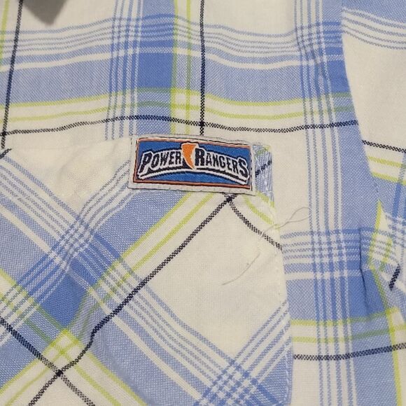 Power Ranger button up plaid graphic shirt - Picture 6 of 6